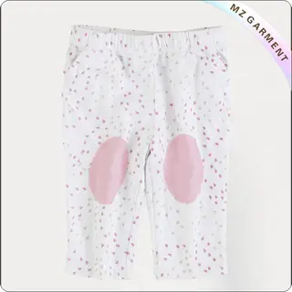 Pink Dot Cover Knee Pants